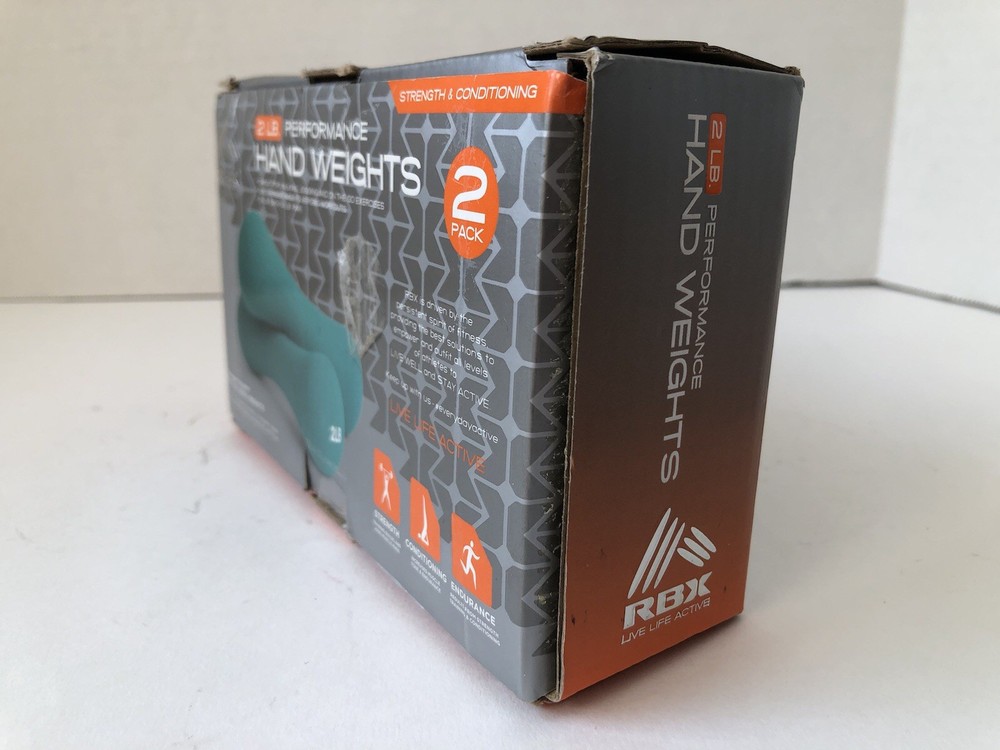 RBX (2 lb) Performance Hand Weights (2 Pack) Soft Contoured Grip RBX-SC1002E EX