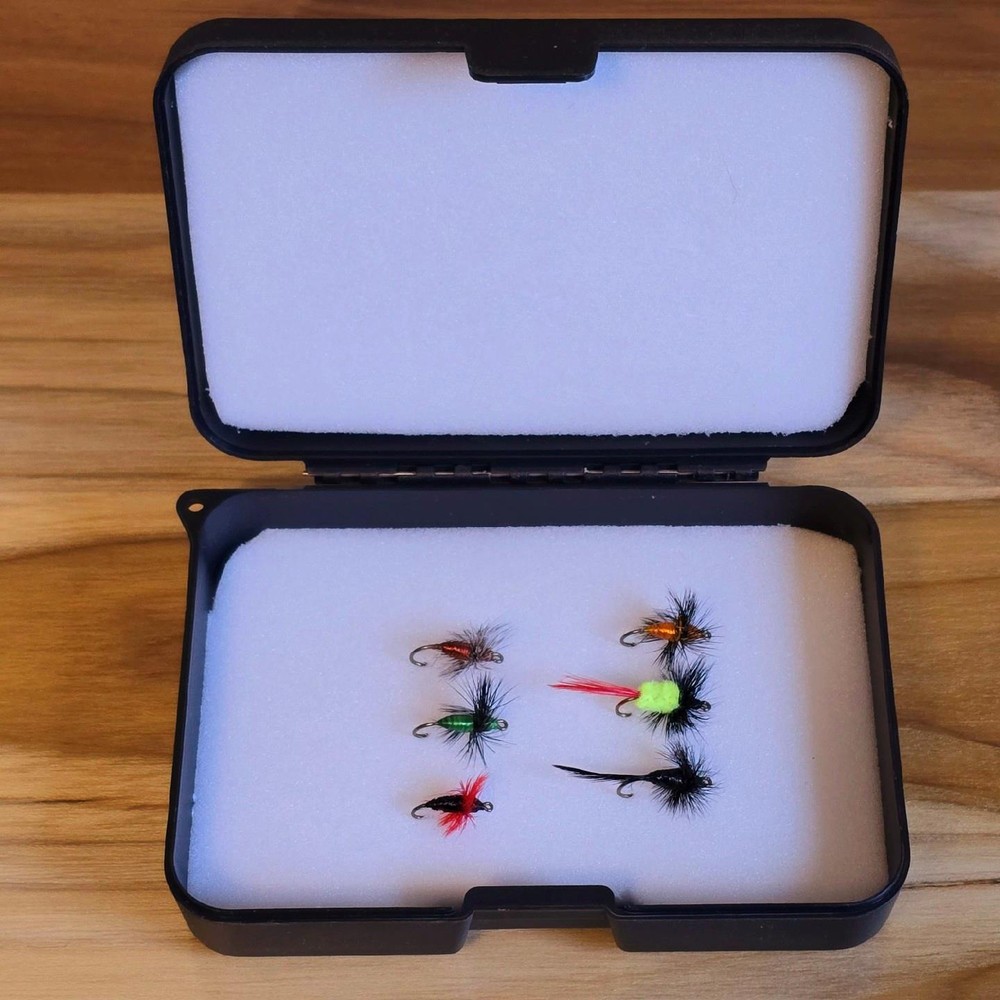 Kingfisher Tackle Fly Box Foam Insert Impact-Resistant Plastic Construction