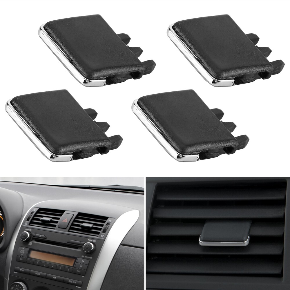 Universal Car Front Center AC Vent Air Conditioning Vent Outlet Tab Clips 4PC