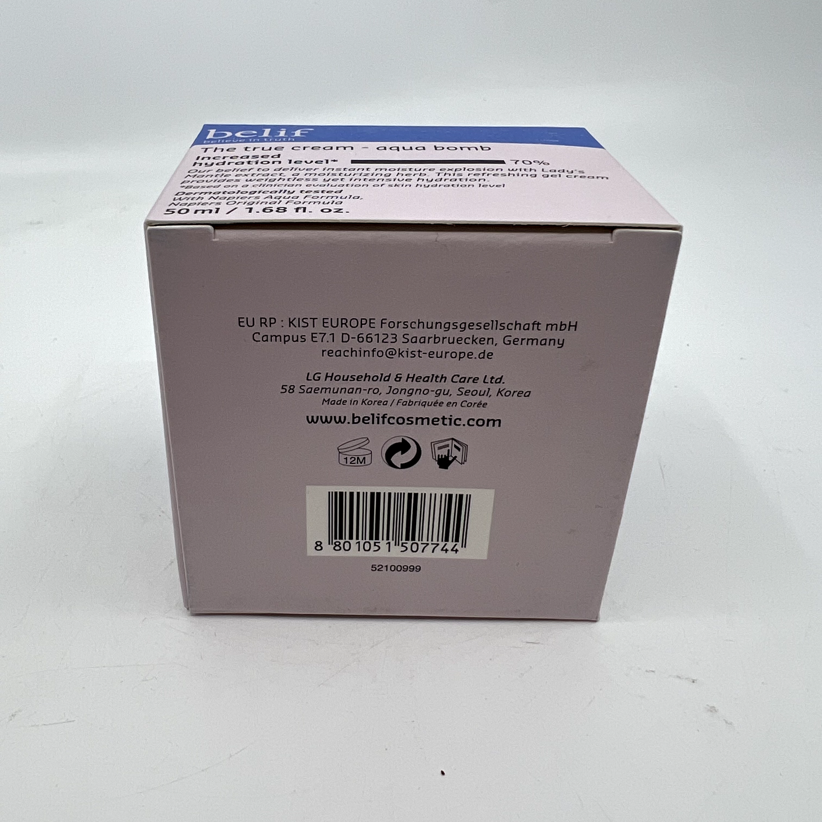 Belif the True Cream Aqua Bomb Moisturizer for Combination to Oily 1.68oz