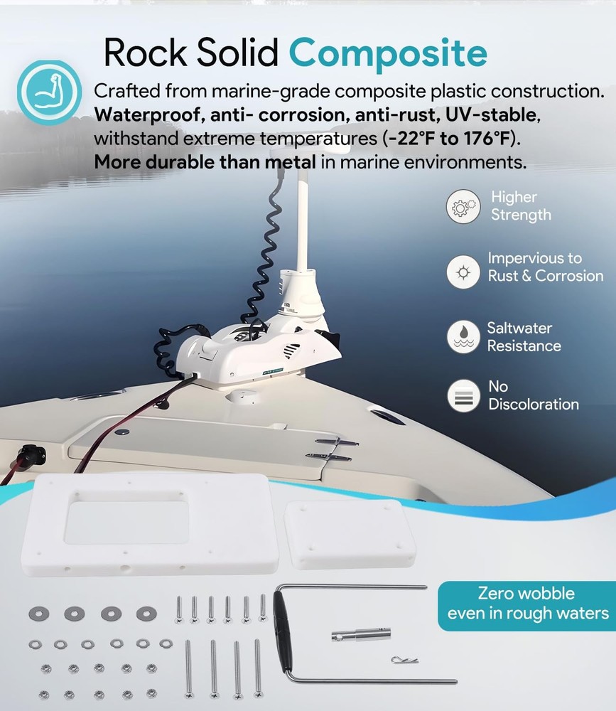 Quick release bracket motor mount compatible with Riptide Terrova