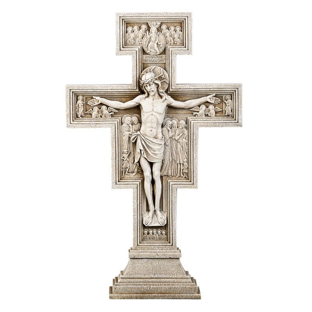 San Damiano Garden Crucifix, 23.5'' Outdoor Statue (USUALLY SHIPS WITHIN 2 DAYS)