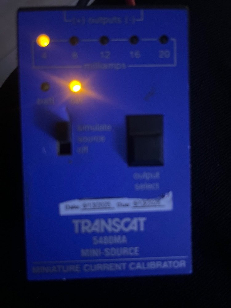 Transcat 5480ma Mini Source Miniature Current Calibrator