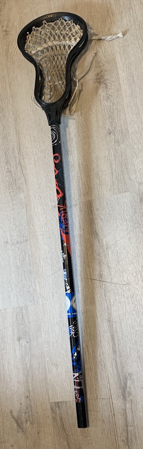 Maverik Lacrosse Stick Men’s Complete Set Up Bad Boy Head Shaft Black 41” Used