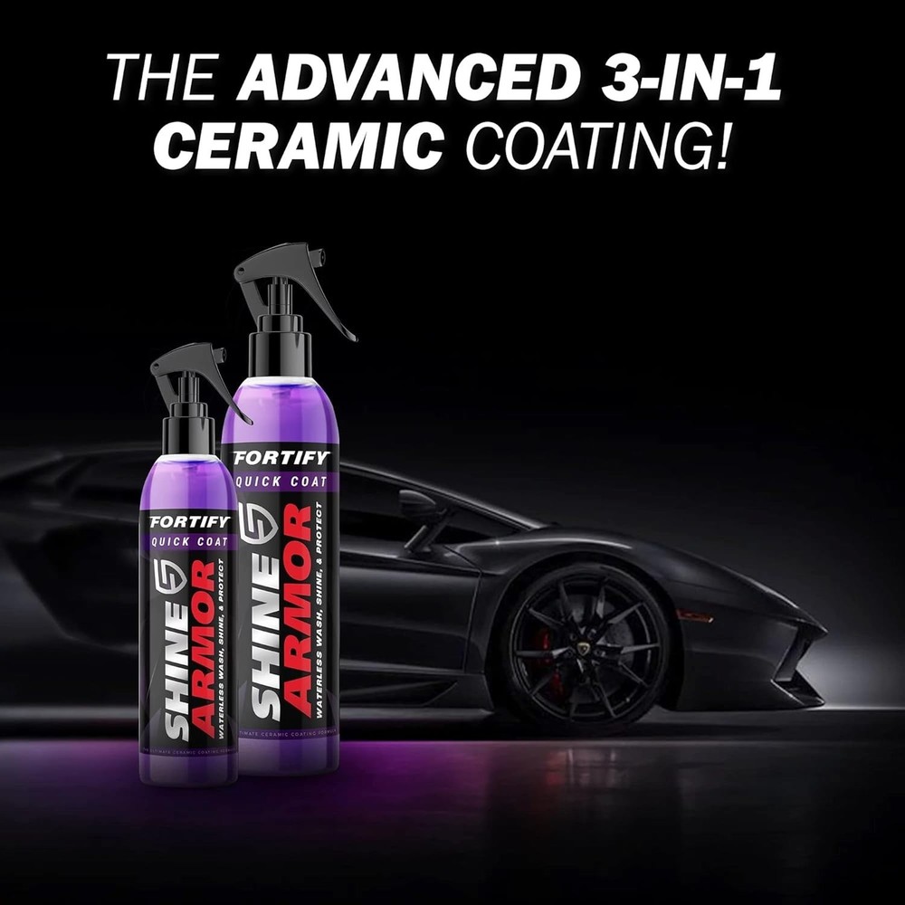 Quick Effect Ceramic Coating & Car Wax Spray - Mirror-Like Finish - 8 Fl Oz
