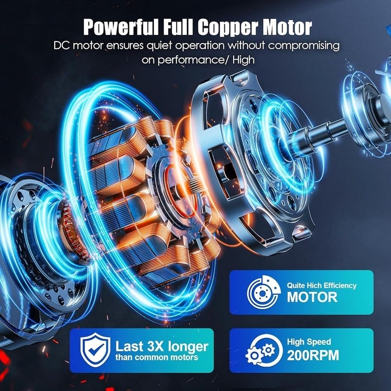 Modern Ceiling Fan W/ Lights Remote Control Reversible Copper Motor Indoor Use