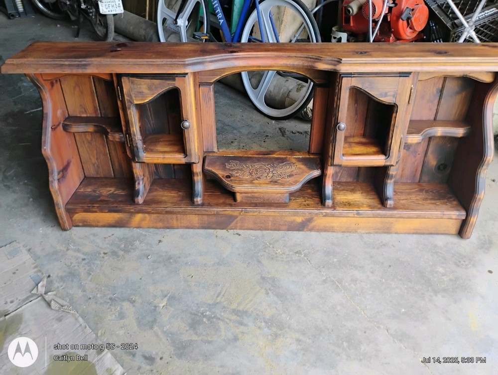 Refinished Queen Size Waterbed Headboard