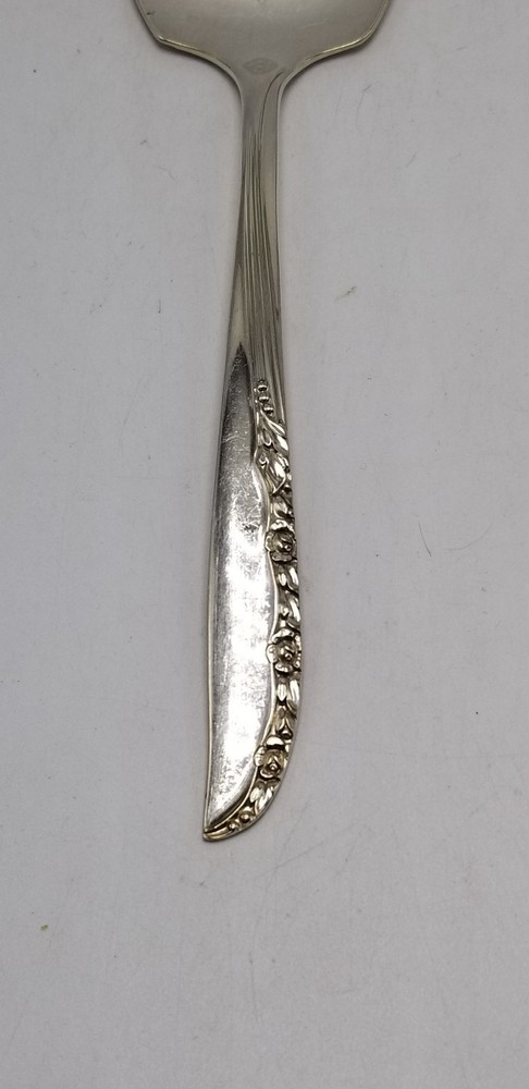 Oneida "Brittany Rose" Silverplate 9 1/2 Inch Solid Pierced Pie Server