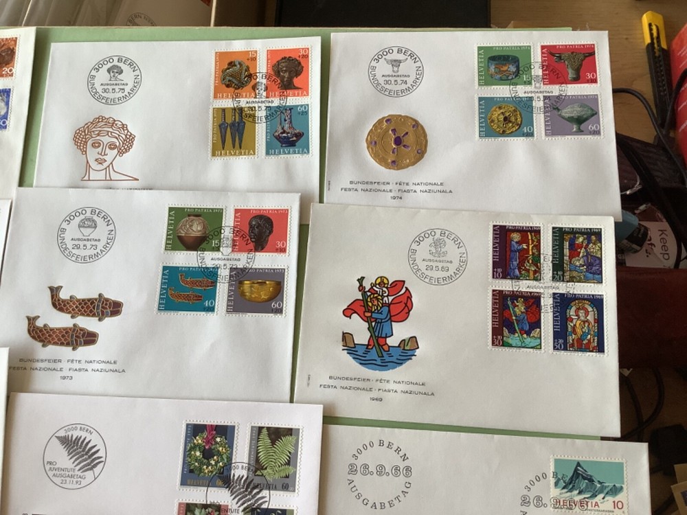 Switzerland postal covers 16 items Ref A2186