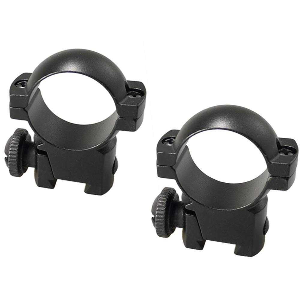Medium Profile 1 inch Diameter Scope Ring Set for 11mm Dovetail Rails