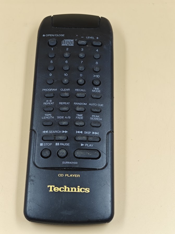 Technics EUR642100 Remote Control - Used, Fully Functional