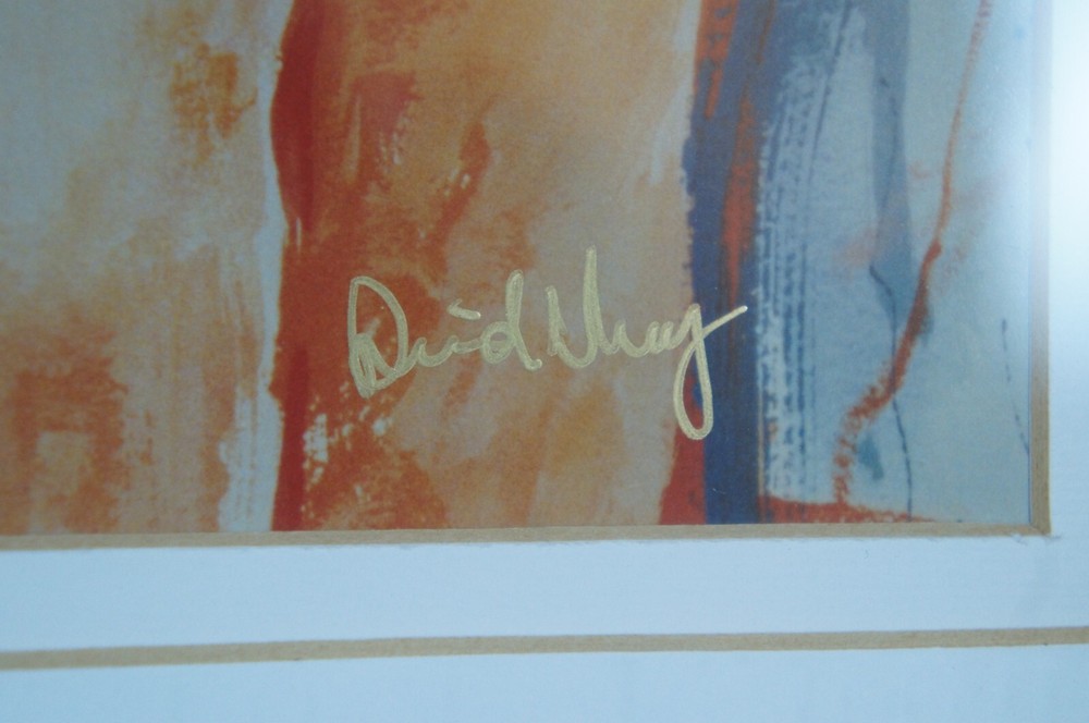 Vintage Expressionist Promiscuous Signed Print & Drawing Sketch 22"