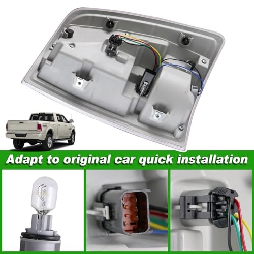LED Tail Light Assembly Compatible with 2013-2018 Dodge Ram Driver Side