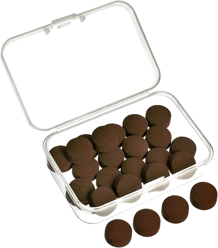 Gejoy 20 Pcs Billiard Pool Cue Tips Replacement Kit Pool Stick Tips with Storage