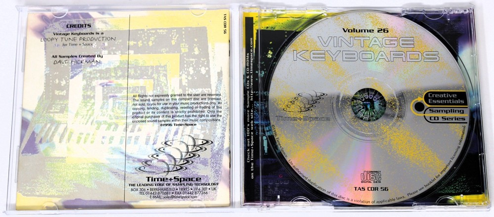 Zero-G Creative Essentials 26 Vintage Keyboards Sample/Sound Library/Sampling CD