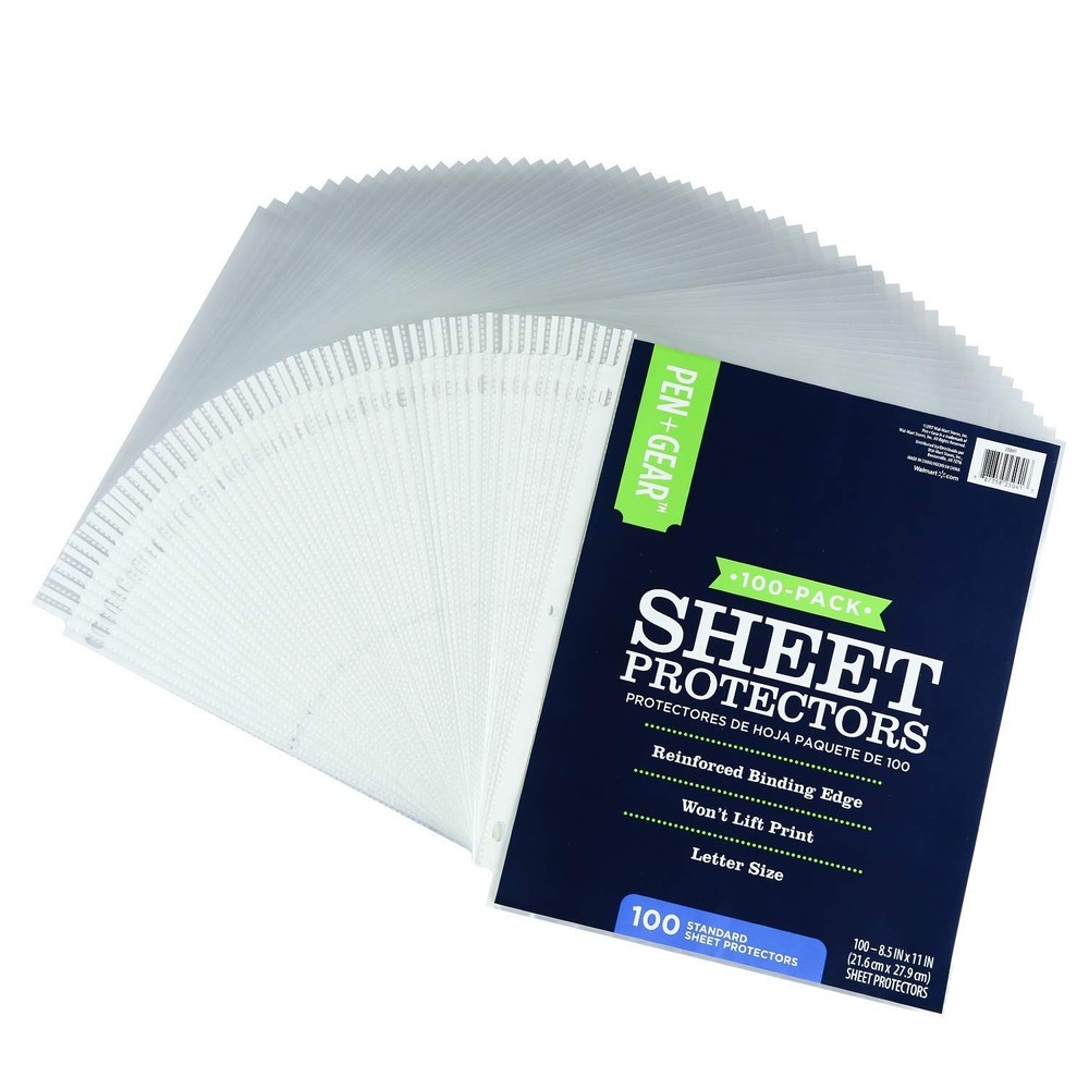 Pen Gear Sheet Protectors 100-Pack