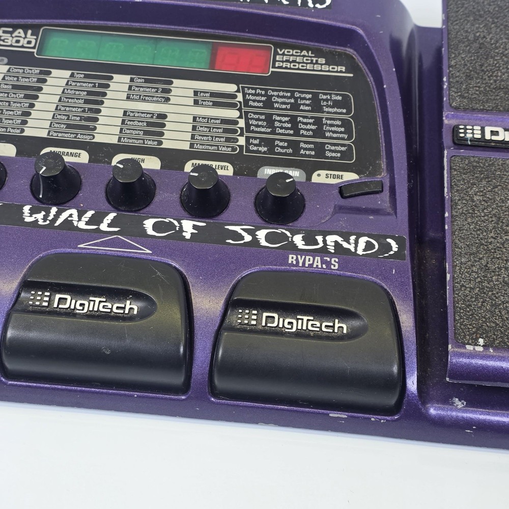 Used Digitech Vocal 300 Vocal Effects Processor Pedal NO Power Supply