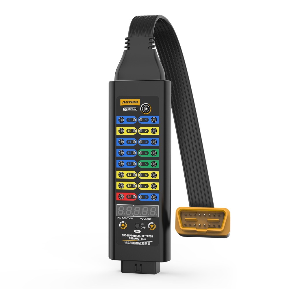 OBD2 Breakout Box OBDII Protocol Detector CAN Test Break Out Box Resistor Mode