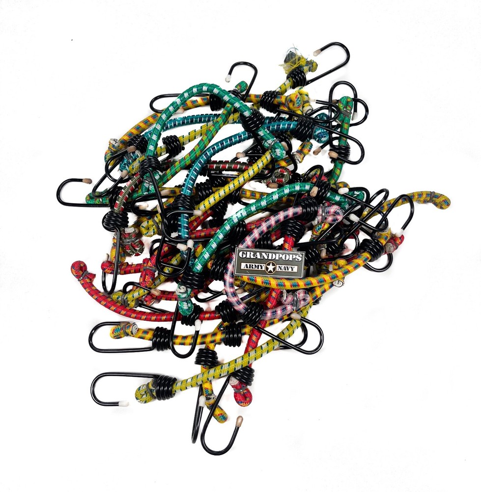 12" COLORED MULTI-PURPOSE BACKPACKING BUNGEE CORDS