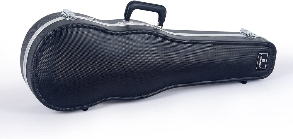 Crossrock ABS Molded Shaped 4/4 Violin Case-Backpack Style in Black