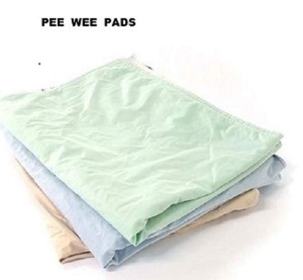 6 Reclaim hospital washable Pee Wee pads.