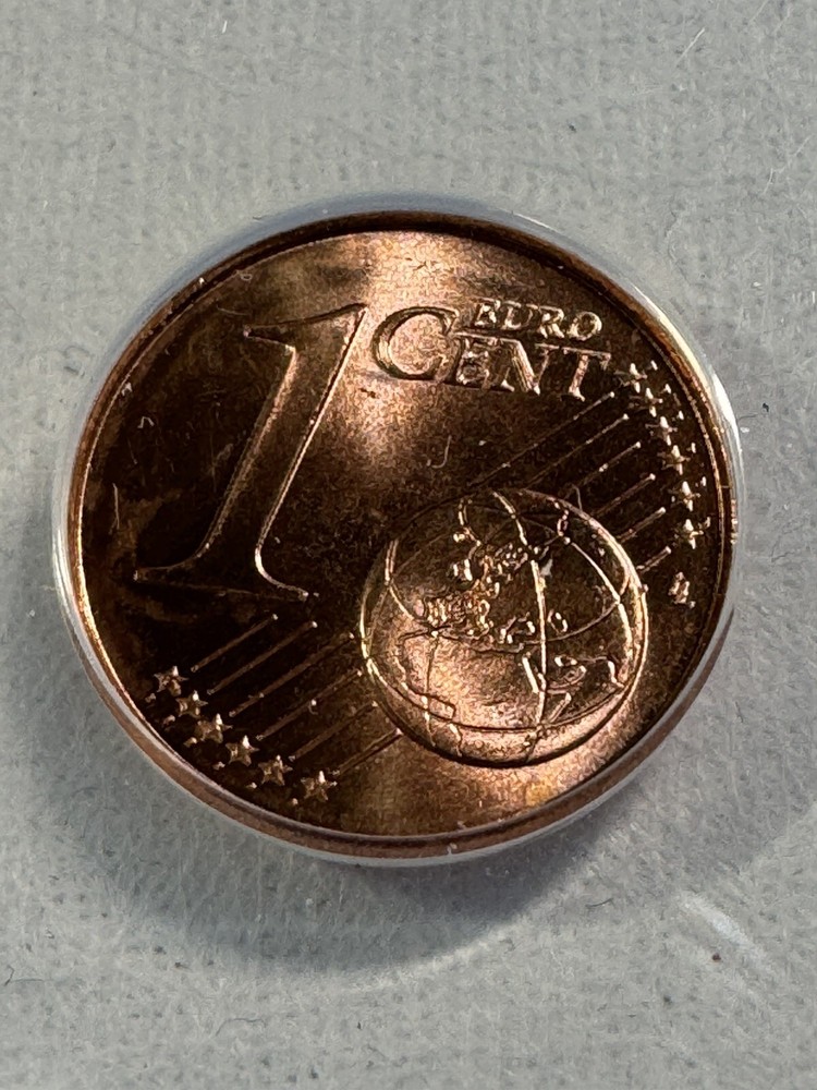2002 Luxembourg 1 Cent Graded MS 65 RD by ANACS