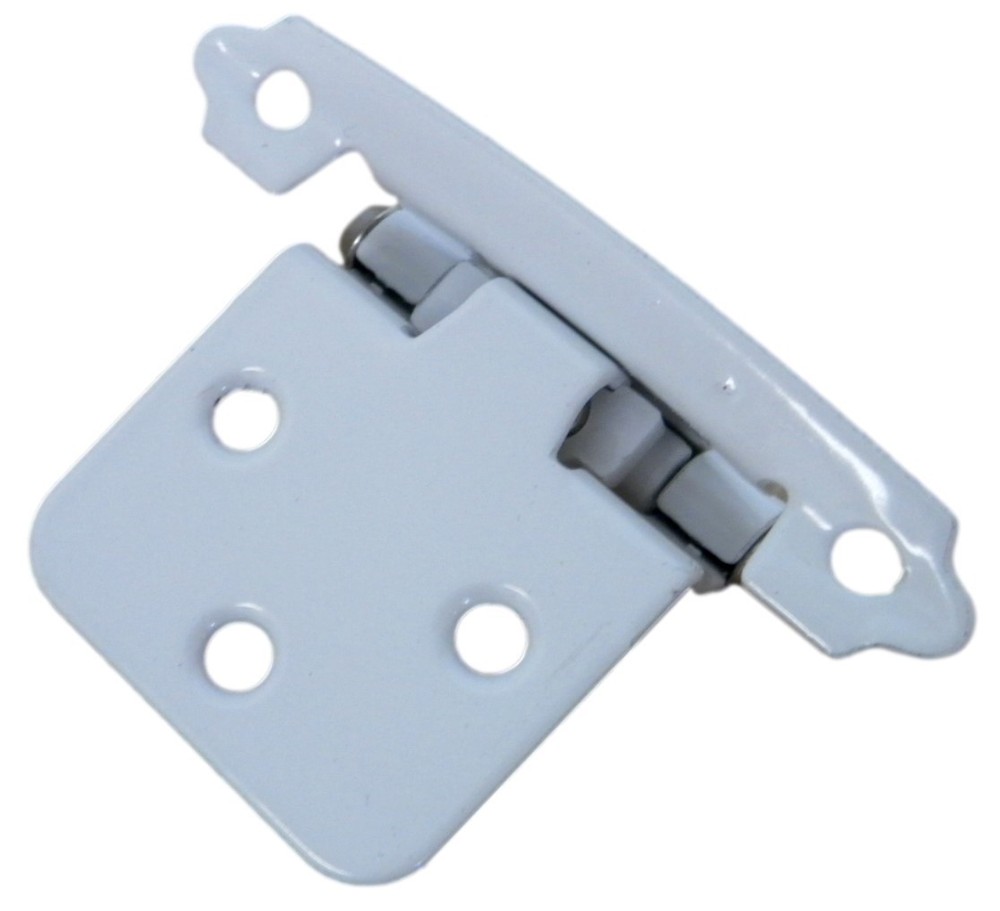 Amerock BPR3429W Variable Overlay Self-Closing Face Mount One Hinge - White