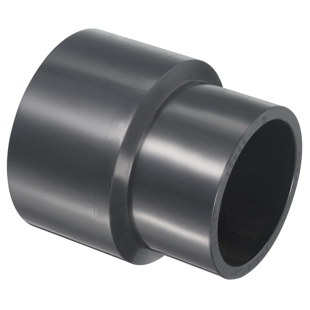 2-1/2"x2" SCH80 UPVC Reducer Pipe Fitting Straight Coupling Connector, Grey