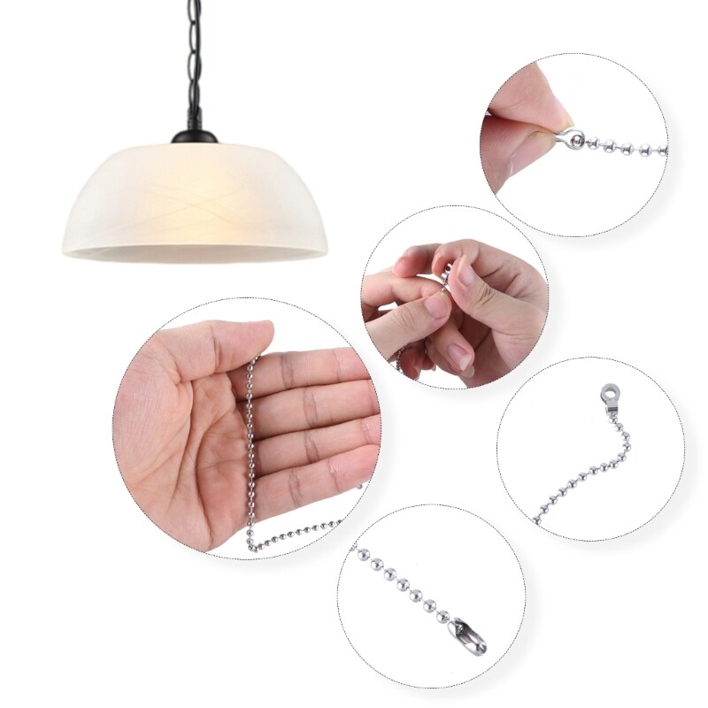 2 Pack/set Switches Chain Extender Pull Chain String Extension 1 Meter Length