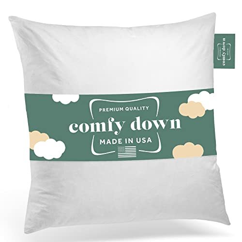 ComfyDown - Euro Square Pillow Insert FEATHER / DOWN  Sham Stuffer - ALL SIZES!!