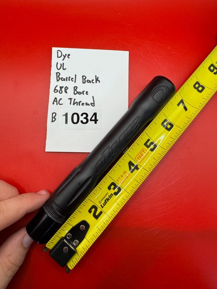 Dye UL Barrel Back 688 Bore 6 inch AC Thread - Black