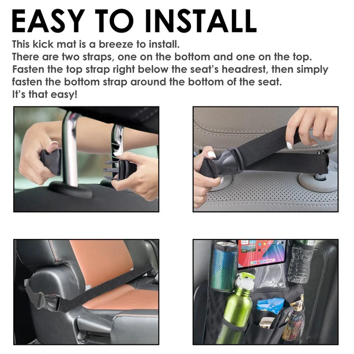 Back Seat Organizer 2-Pack - Black