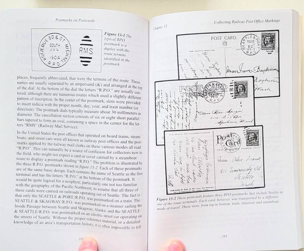 RARE Postmarks On Postcards Illustrated Guide 2nd Ed by Richard W Helbock 2002