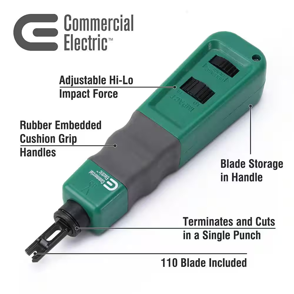 Impact Punch down Tool with 110 Blade