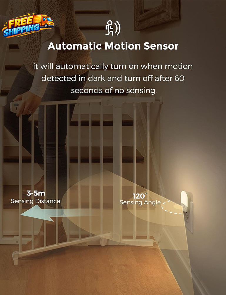 Motion Sensor Night Light 2Pack Motion Activated Night Light Night Lights Plug