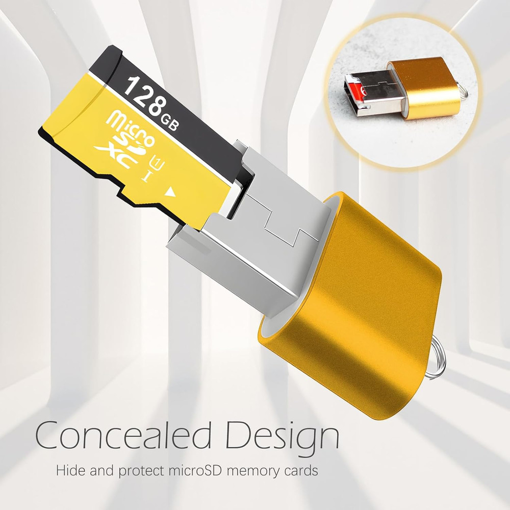 [3 Pack] Micro SD Card Reader for Android,Micro SD Card to USB Adapter, TF Ca...