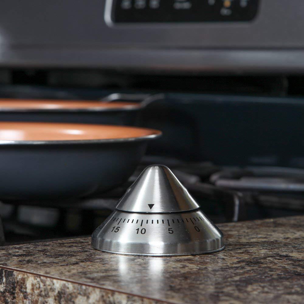 60 Minute Mechanical Kitchen Timer Timer Clock, Kitchen Timer, 2 Pack