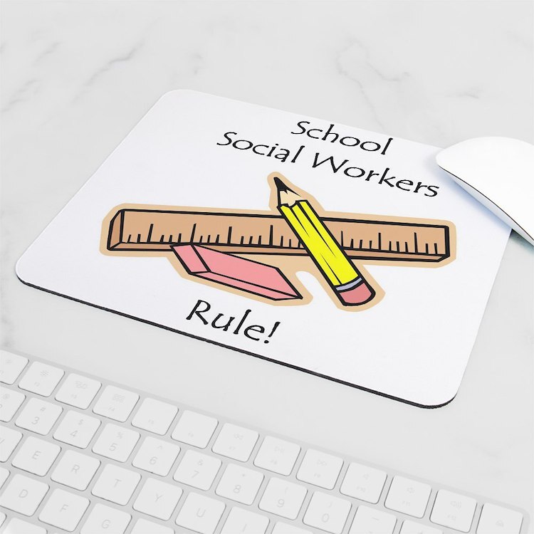 CafePress Social Workers Rule Mousepad (325660890)