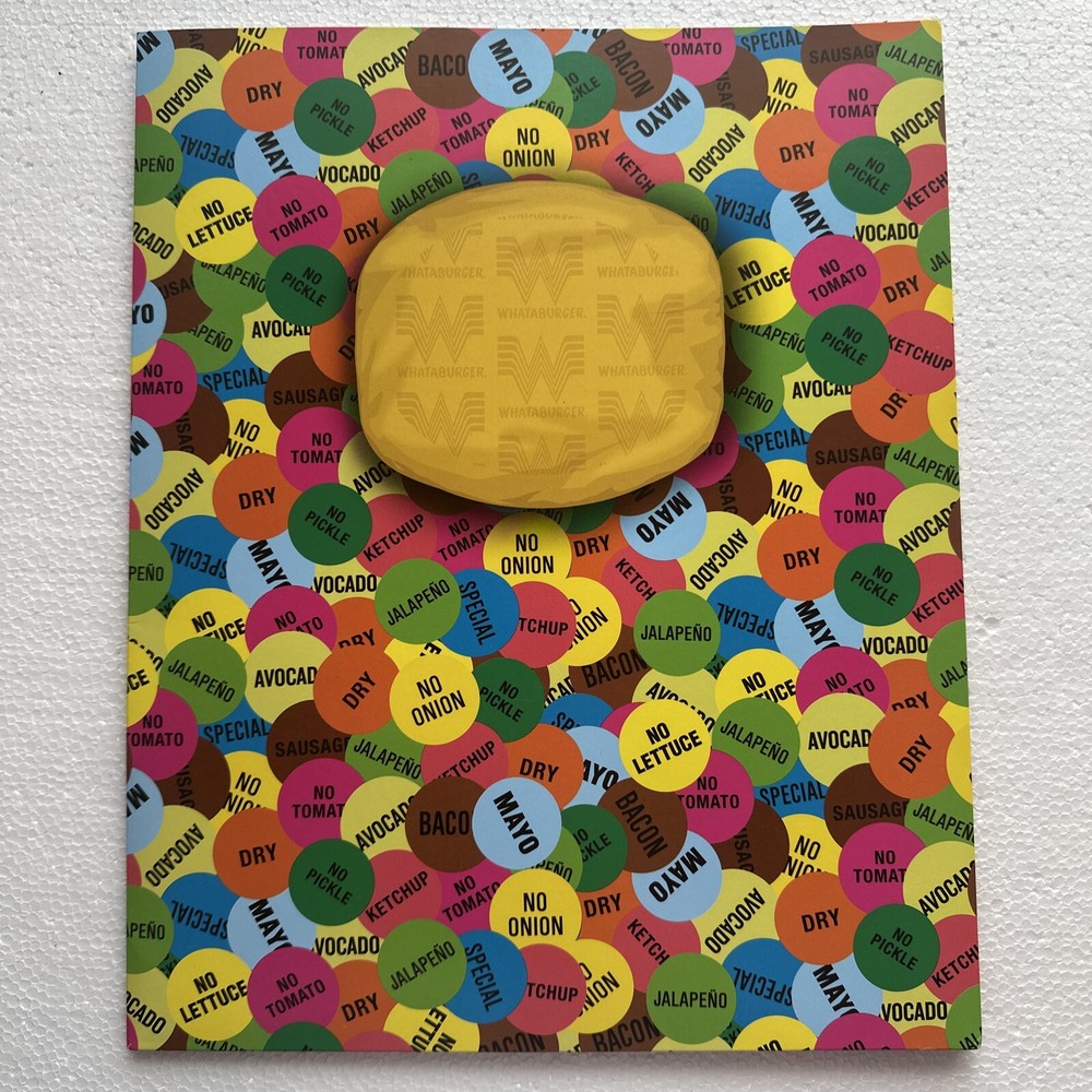 Designer File Folder and Library Pocket Set, WHATABURGER Design