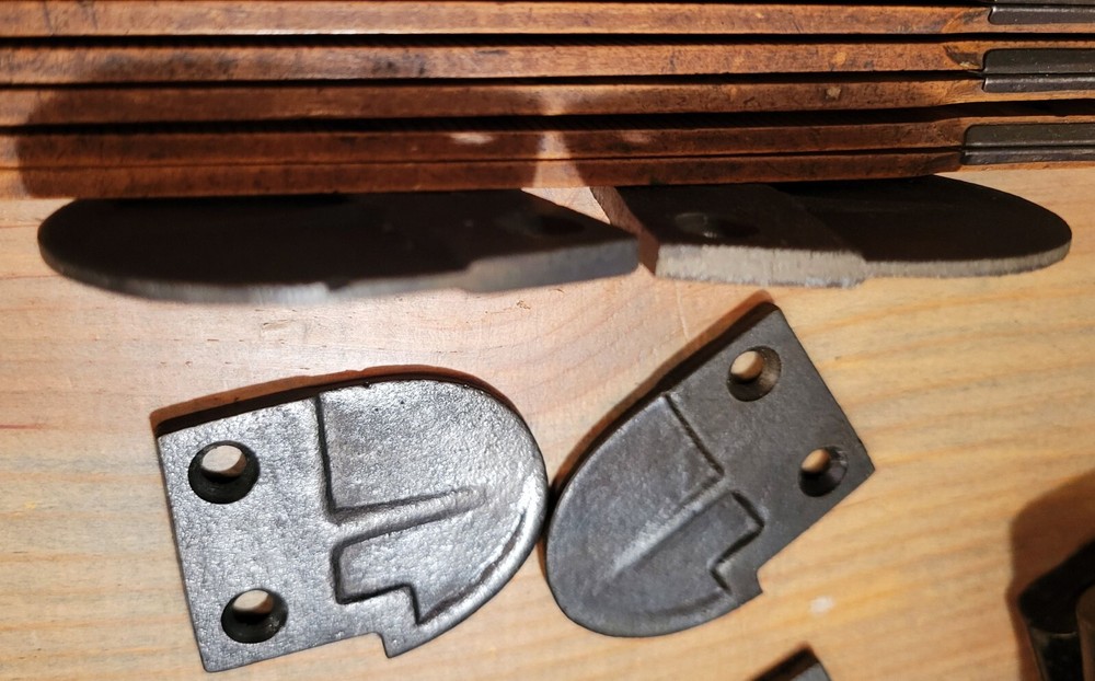 Large Iron Thumb Latch Door Jam Strike Hardware