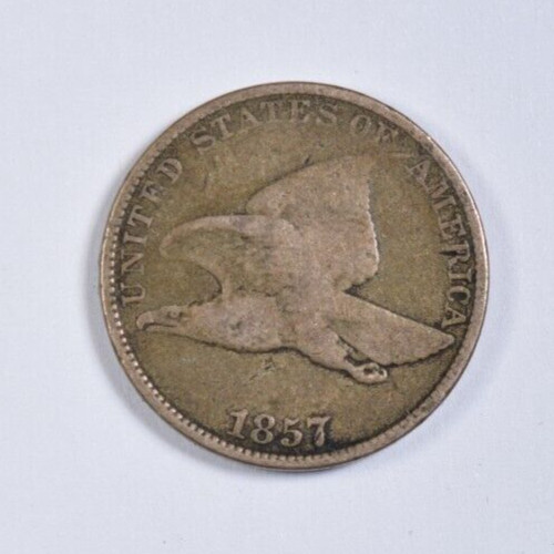 1857 FLYING EAGLE CENT ~ BROKEN WING TIP VARIETY VG/FINE!