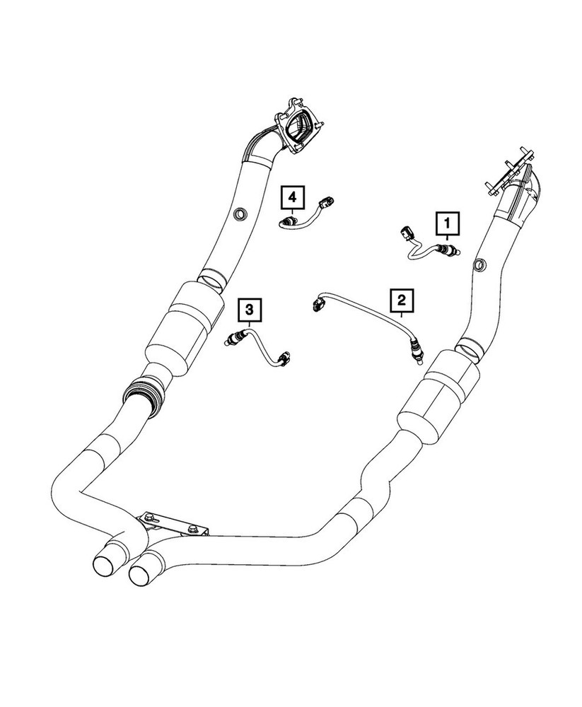 2018-22 WRANGLER GLADIATOR OXYGEN SENSOR LEFT OR RIGHTOEM NEW MOPAR 68224424AA
