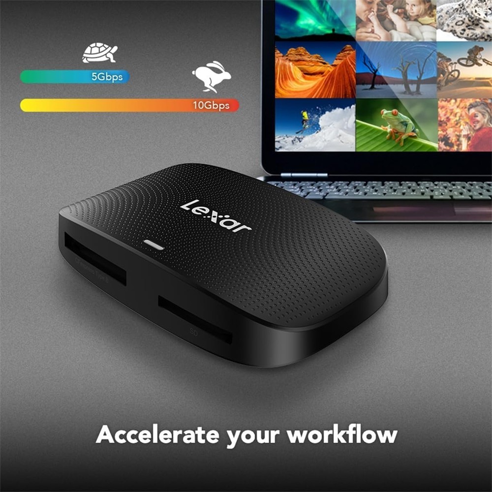 High-Speed CFexpress Type B / SD Card Reader: Perfect for 8K Video Transfer