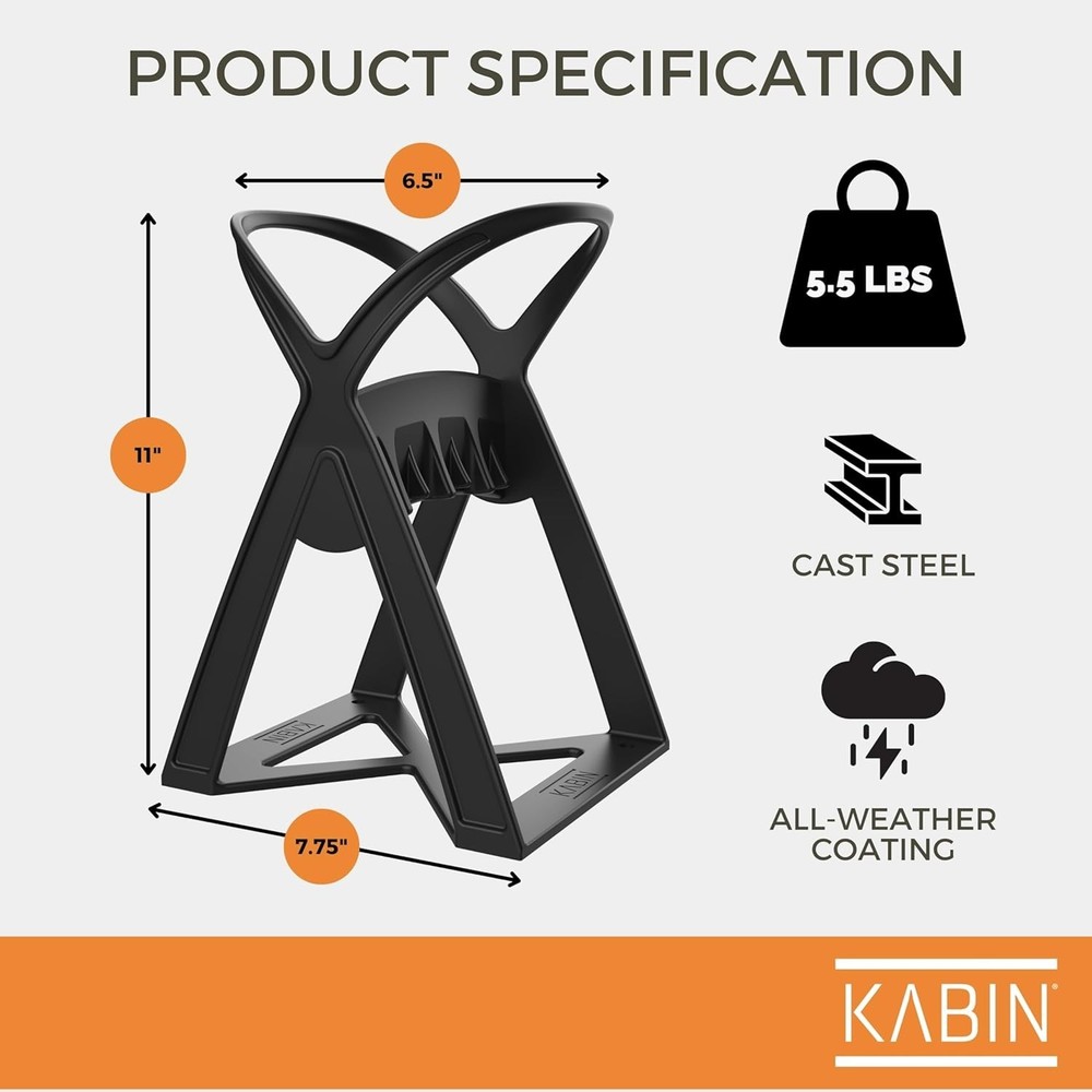 Kindle Quick Compact Log Splitter - Manual Splitting Tool - Steel Wedge Point...