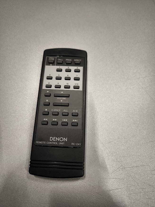 Denon RC-241 Remote Control - Used, Working, Minor Wear