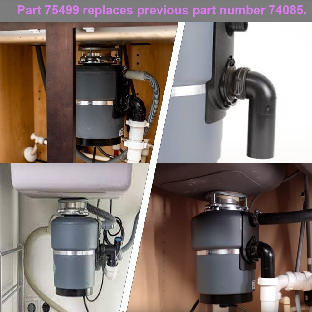 2 Pack Flex Coupler 75499 Garbage Disposal Replacement 0.5 inches, 2 PACK