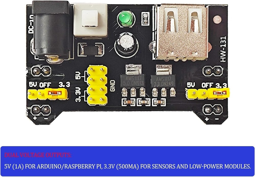 Versatile Breadboard Prototyping Kit: 830, 400 Tie-Point Boards, 65 Jumper Wires