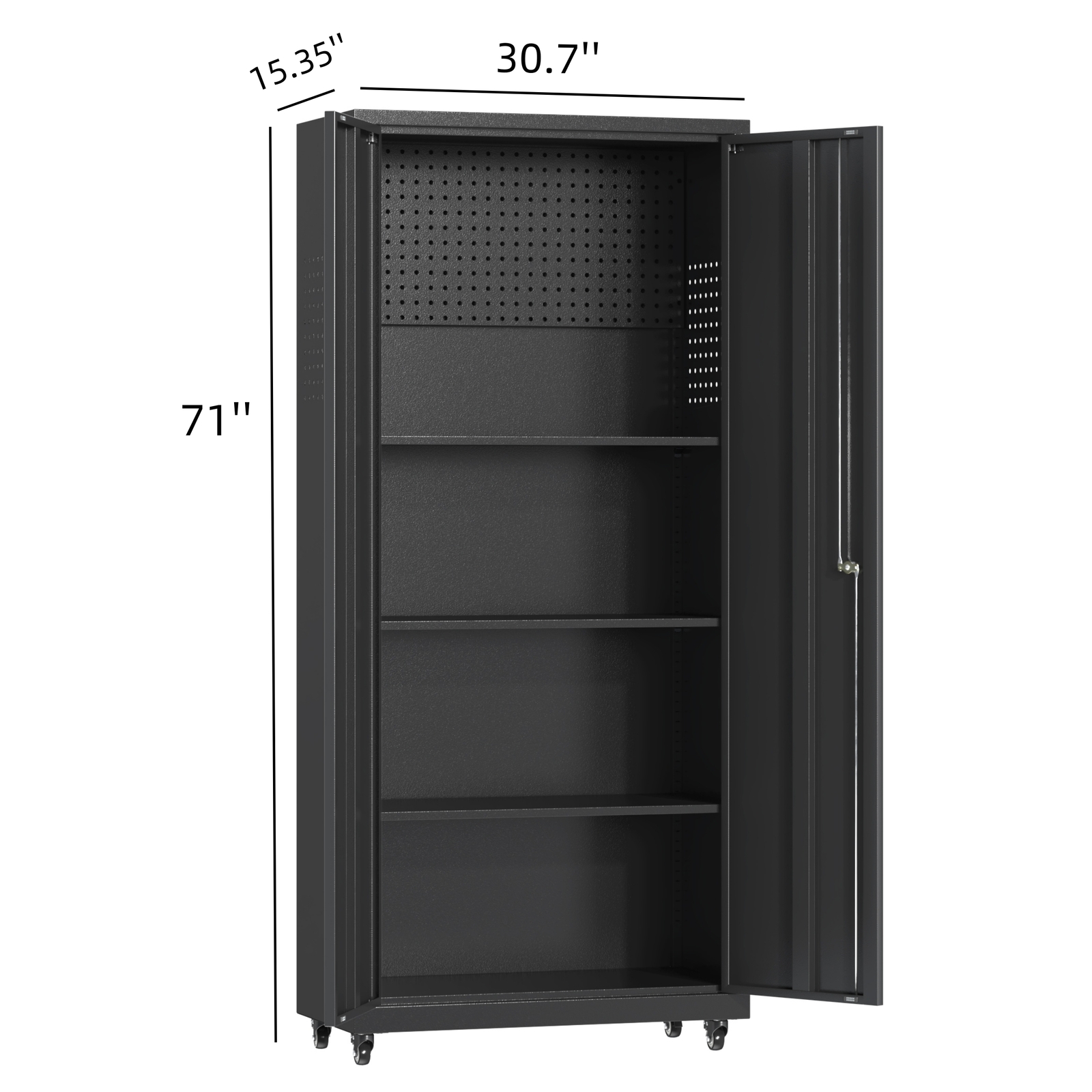 Garage Storage Cabinet System 8 Pcs Garage Workshop Set W/Steel Cabinet Shelves