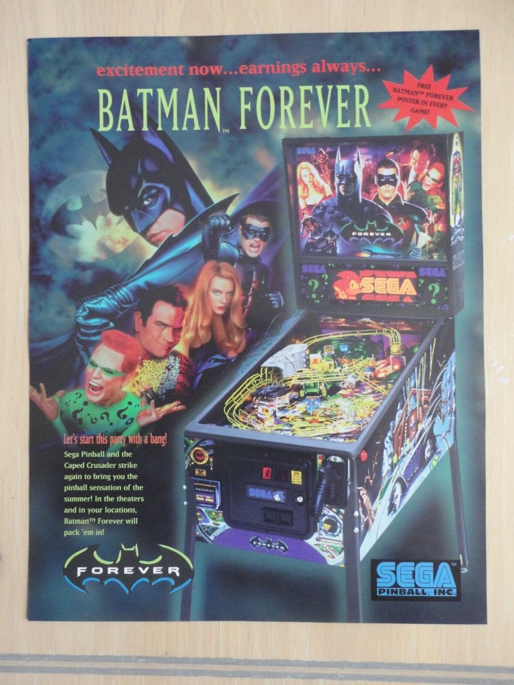 Batman Forever Pinball Machine Flyer D