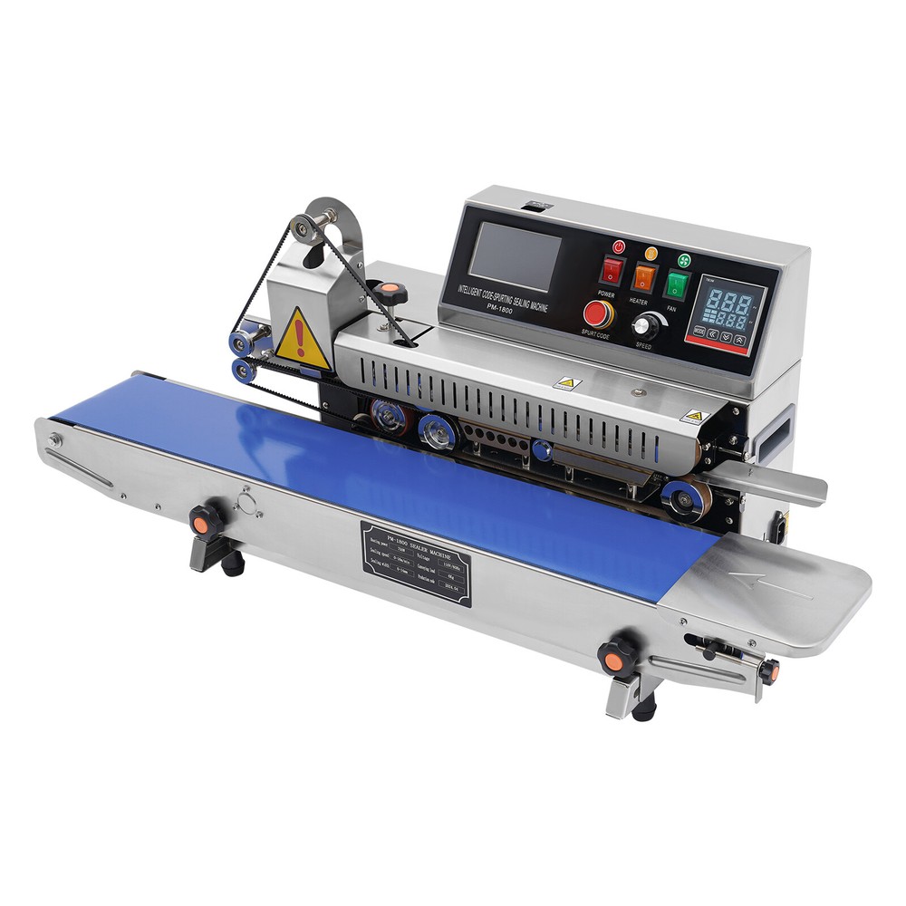 Automatic Packaging Inkjet Printing Sealing Machine Continuous Band Sealer 750W